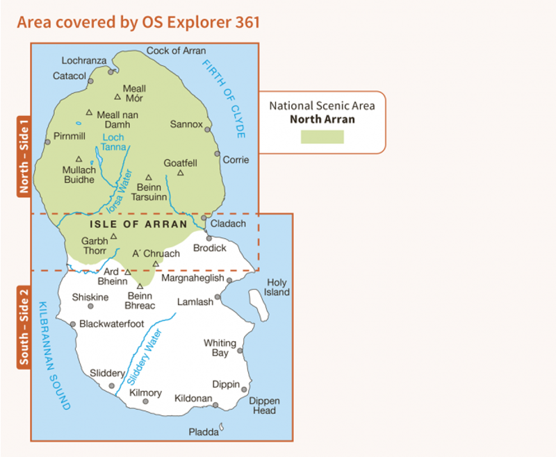 OS Explorer Map 361 - Isle of Arran-2